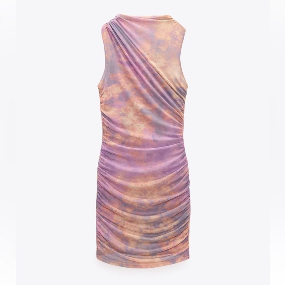 VIRAL TREND Zara Pink and Purple Dress Summer cotton candy